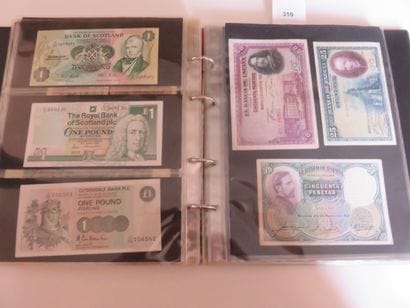 Billets - Collection de 220 billets étrangers...