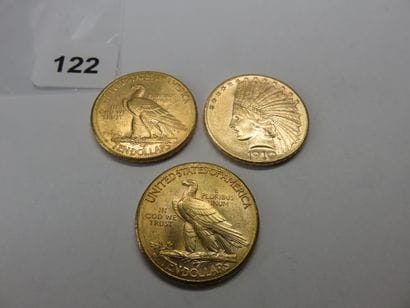 Gold Coins - USA - Lot of 3 x 10 Dollars...