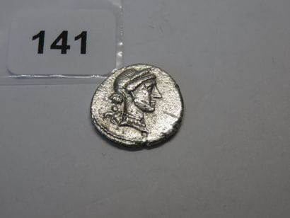 Roman Coin - Julius Caesar - Denarius with...