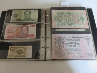 Billets - Collection de 220 billets étrangers...