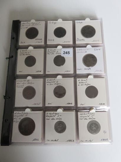 Coins - Belgium - Collection of 100 different...