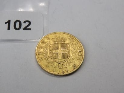 Gold coin - Italy - 20 Lire Victor Emmanuel...
