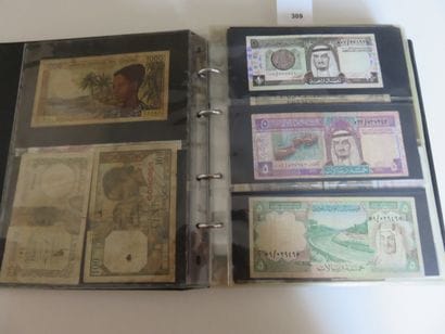 Billets - Collection de 282 billets étrangers...