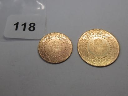 Gold coins - Turkey - Lot of 2 Ataturk luxury...