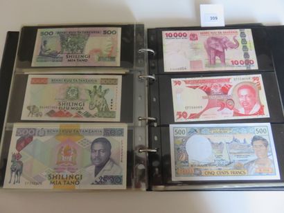 Billets - Collection de 282 billets étrangers...
