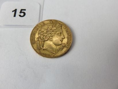 Gold coin - France - 20 Francs Cérès 1849...