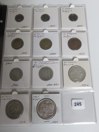 Coins - Belgium - Collection of 100 different...