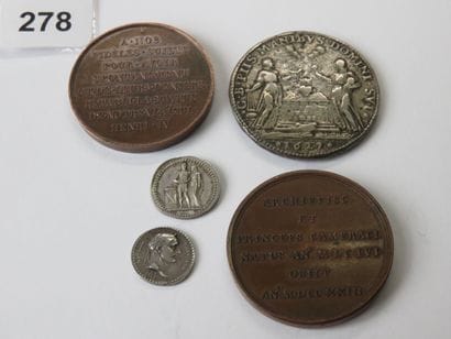 Médailies - Lot de 5 médailles, Médaille...