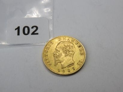 Gold coin - Italy - 20 Lire Victor Emmanuel...