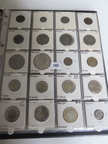 Monnaies - Collection de 270 monnaies étrangères...