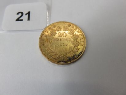 Gold coin - France - 20 Francs Napoléon III...