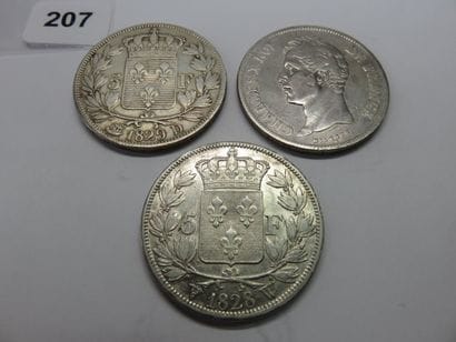 Coins - France - Lot of 3 x 5 Francs Charles...