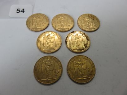 Gold coins - France - Lot of 7 x 20 Francs...