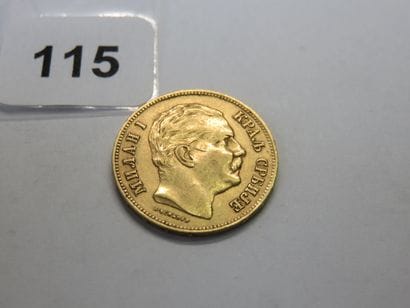 Gold coin - Serbia - 20 Dinara Milan IV Obrénovitch...