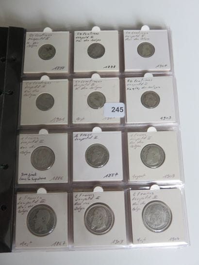 Coins - Belgium - Collection of 100 different...