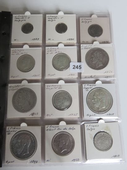 Coins - Belgium - Collection of 100 different...