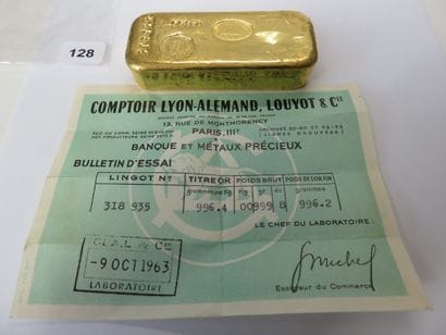 Gold ingot - N° 318935 from Comptoir Lyon-Alemand,...