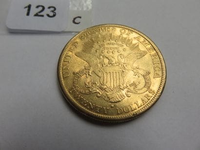 Gold coin - USA - 20 dollars Liberty crowned...