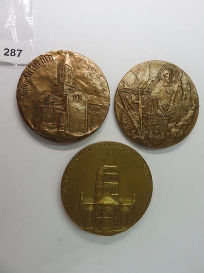 Médailles - Lot de 3 médailles, Médaille...