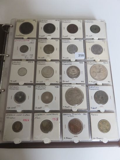 Monnaies - Collection de 264 monnaies diverses...