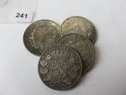 Silver coins - Set of 4 silver coins (1 x...