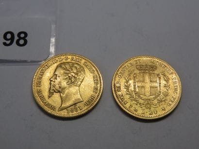 Gold coins - Sardinia (House of Savoy) -...