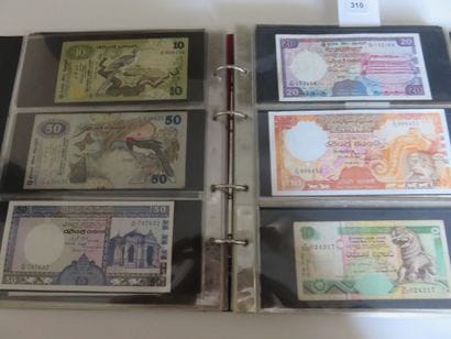 Billets - Collection de 220 billets étrangers...