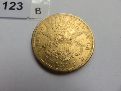 Gold coin - USA - 20 dollars Liberty crowned...