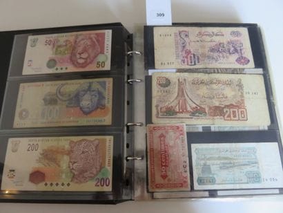 Billets - Collection de 282 billets étrangers...