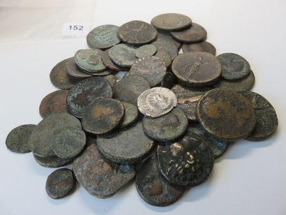 Monnaies antiques - Lot de 51 monnaies, dont...