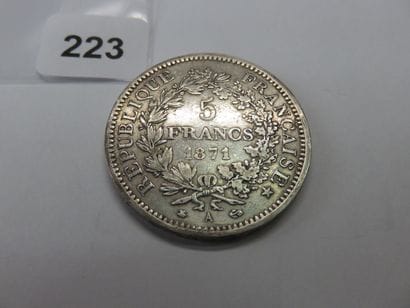 Monnaie - France - 5 Francs Hercule 1871...