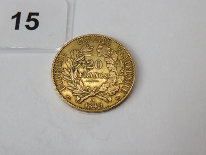 Gold coin - France - 20 Francs Cérès 1849...