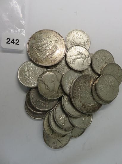 Silver coins - Lot of 25 silver coins (2...