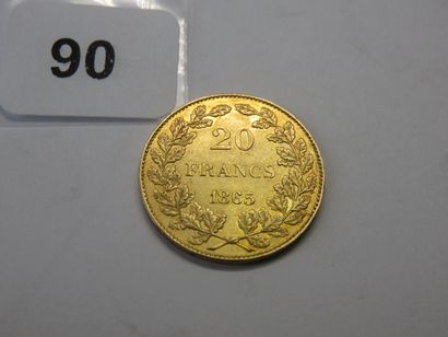 Gold coins - Belgium - 20 Francs Léopold...