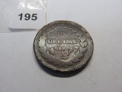 Monnaie - France - 1 Décime Dupré 