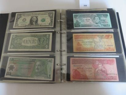 Billets - Collection de 282 billets étrangers...