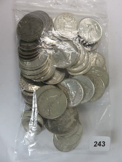 Silver coins - Lot of 60 silver coins, 1...