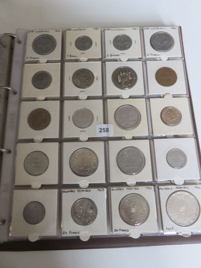Monnaies - Collection de 264 monnaies diverses...