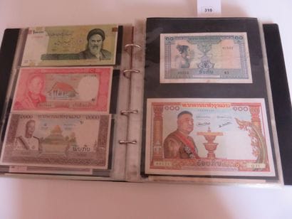 Billets - Collection de 220 billets étrangers...