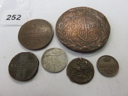 Monnaies - Russie - Lot de 6 monnaies, 1...