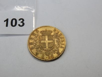 Gold coin - Italy - 20 Lire Victor Emmanuel...
