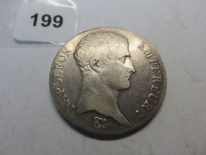 Currency - France - 5 Francs Napoléon I barehead,...