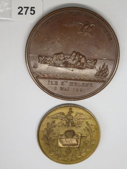 Médailles Napoléon Ier - Lot de 2 médailles,...