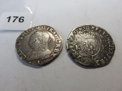 Monnaies Royales - Charles IX - Lot de 2...