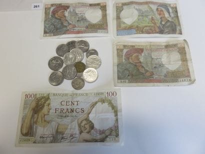 Monnaies et Billets - Lot de 14 monnaies...