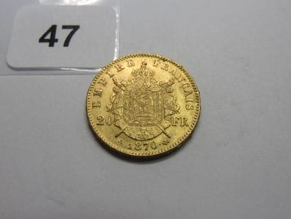 Gold coin - France - 20 Francs Napoléon III...