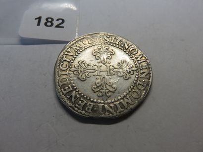 Monnaie Royale - Henri III - Franc au col...