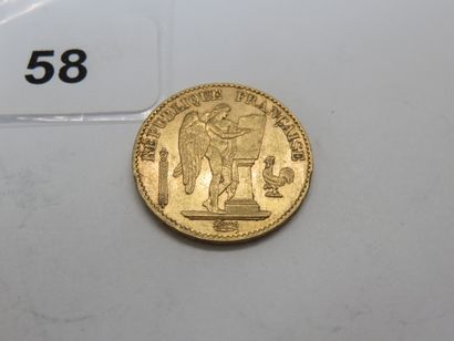 Gold coin - France - 20 Francs Génie 1890...