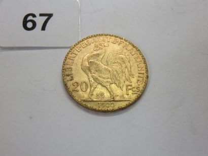 Gold coin - France - 20 Francs Coq 1900 (605,982...