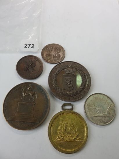 Jetons et Médailies de Lyon - Lot de 6, Jeton...